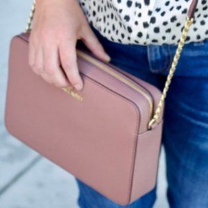 Michael Kors Jet set pink crossbody shoulder bag